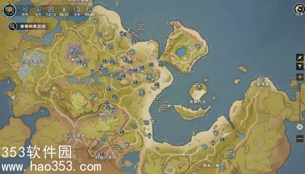 塔瑞斯世界全地图探索点位有哪些-塔瑞斯世界全地图探索点位分享